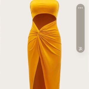 BRAND NEW, ICON Twist Front Cutout Detail Tube Dress